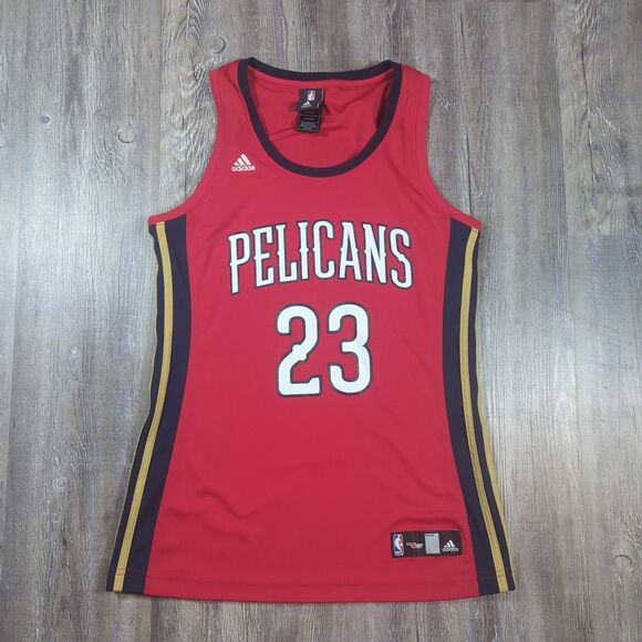 adidas Tops - Adidas New Orleans Pelicans Anthony Davis Jersey Red # 23 Women's Size Medium